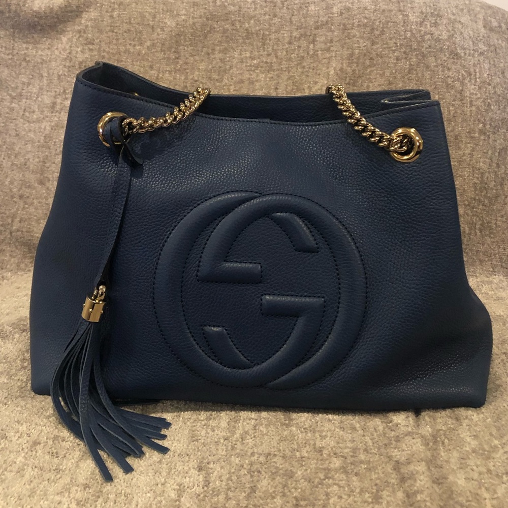 Authentic Gucci tote soho hobo handbag